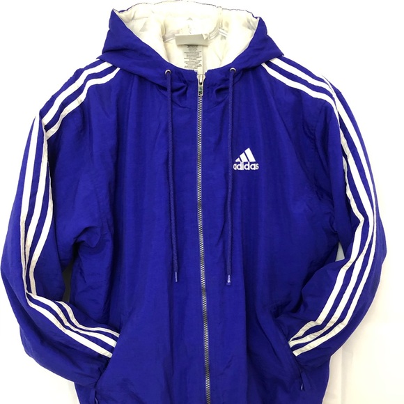 adidas hooded bomber jacket